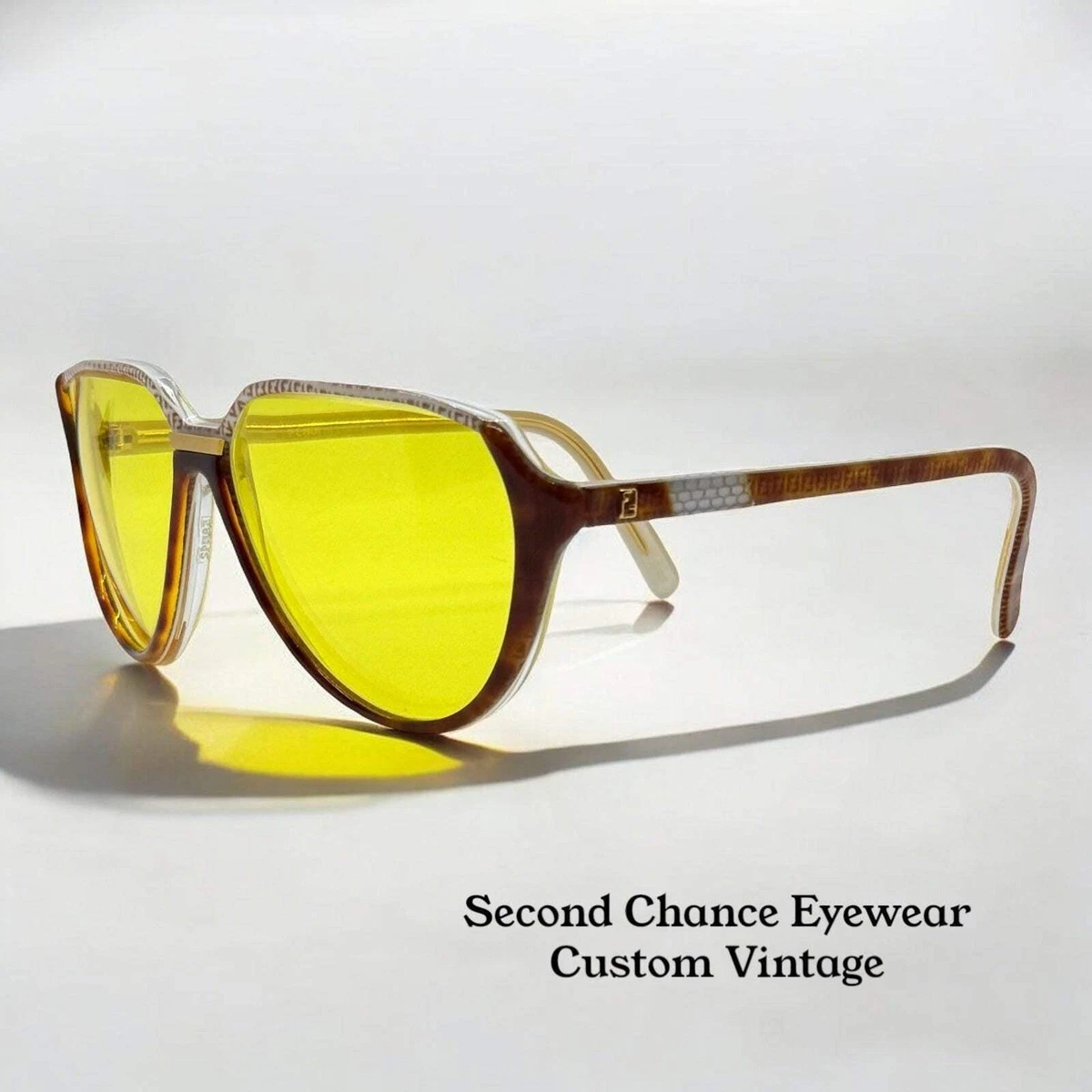 Fendi Tortoise Retro Metropolis Sunglasses? Vintage Fendi FS 135 TORTOISE/ANTIQUE BRONZE Sunglasses  main image 3
