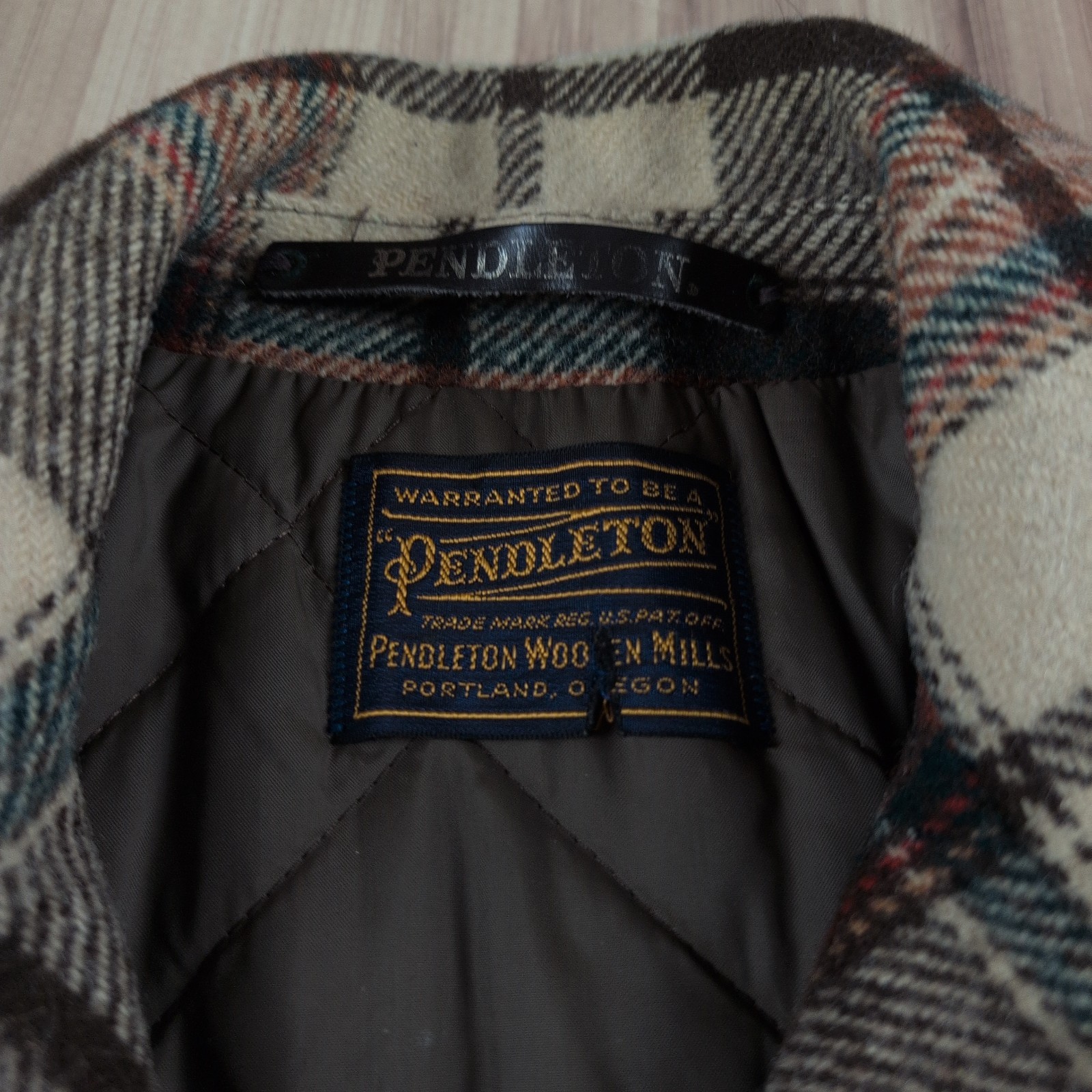 Vintage Pendleton Wool Large Jacket Coat Plaid Qu… - image 6
