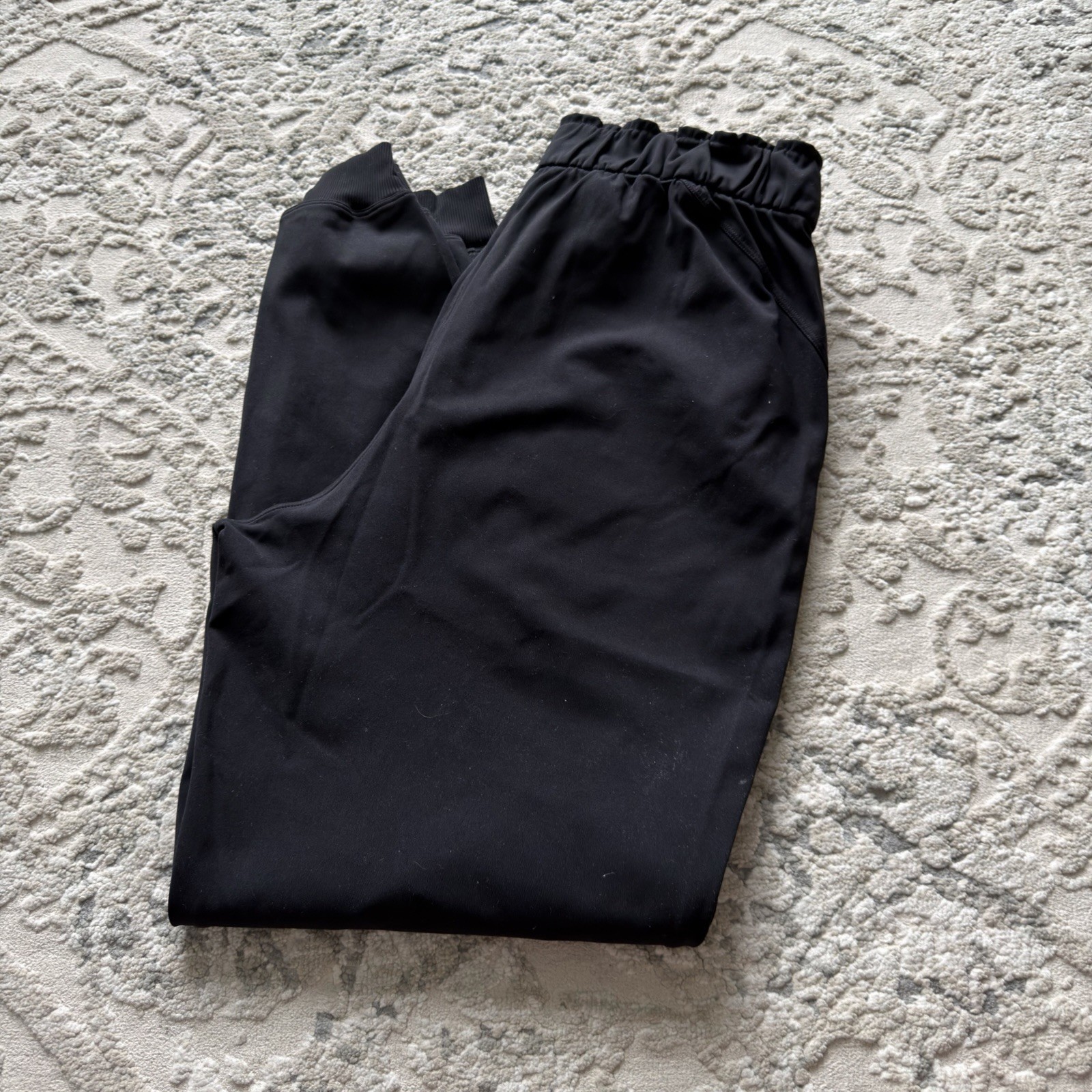 Lululemon Keep Moving Joggers Solid Black Elastic… - image 6