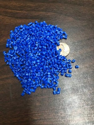 PP Plastic Pellets Polypropylene Resin Material Injection Molding Blue 10 Lbs
