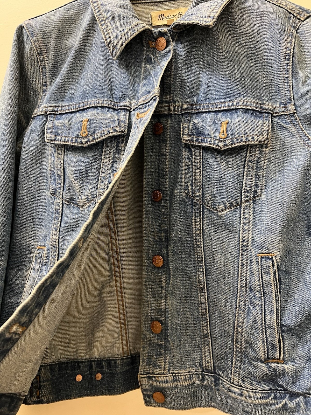 Madewell - Women's Denim Jacket Blue Classic Butt… - image 4
