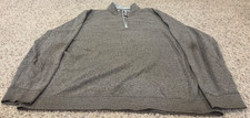 Johnnie-O Sully 1/4 Zip Pullover Long Sleeve Brown Mens Size 4XLT