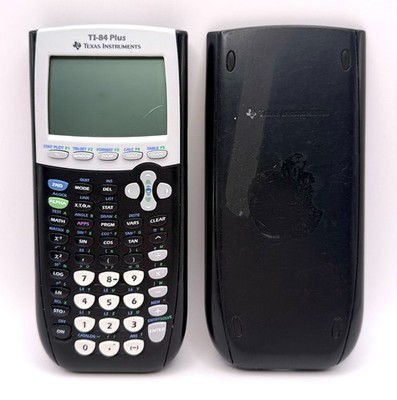 Texas Instruments TI-84 Plus Graphing Calculator w/ Case Cover *Tested*