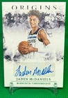 2020-21 Jaden McDaniels	Panini Origins Rookie Autographs #RA-MCD