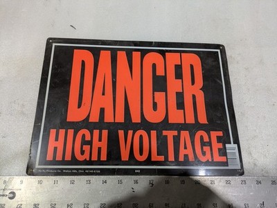 HY-KO PRODUCTS 842 ''DANGER HIGH VOLTAGE''  ... LOT OF 3 