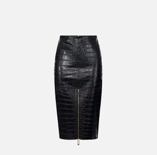 ELISABETTA FRANCHI Gonna con texture stampa cocco GO10856E2 A/I25