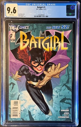 Batgirl #1 (DC, 2011) CGC 9.6 white pages New 52 Launch Adam Hughes Cover!