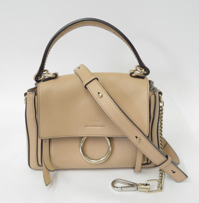 Authentic Chloe Faye Day Leather 2 way Shoulder Hand Bag I#52060