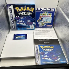 Pokemon Sapphire Version • Nintendo Gameboy Advance GBA Boxed Complete AUS