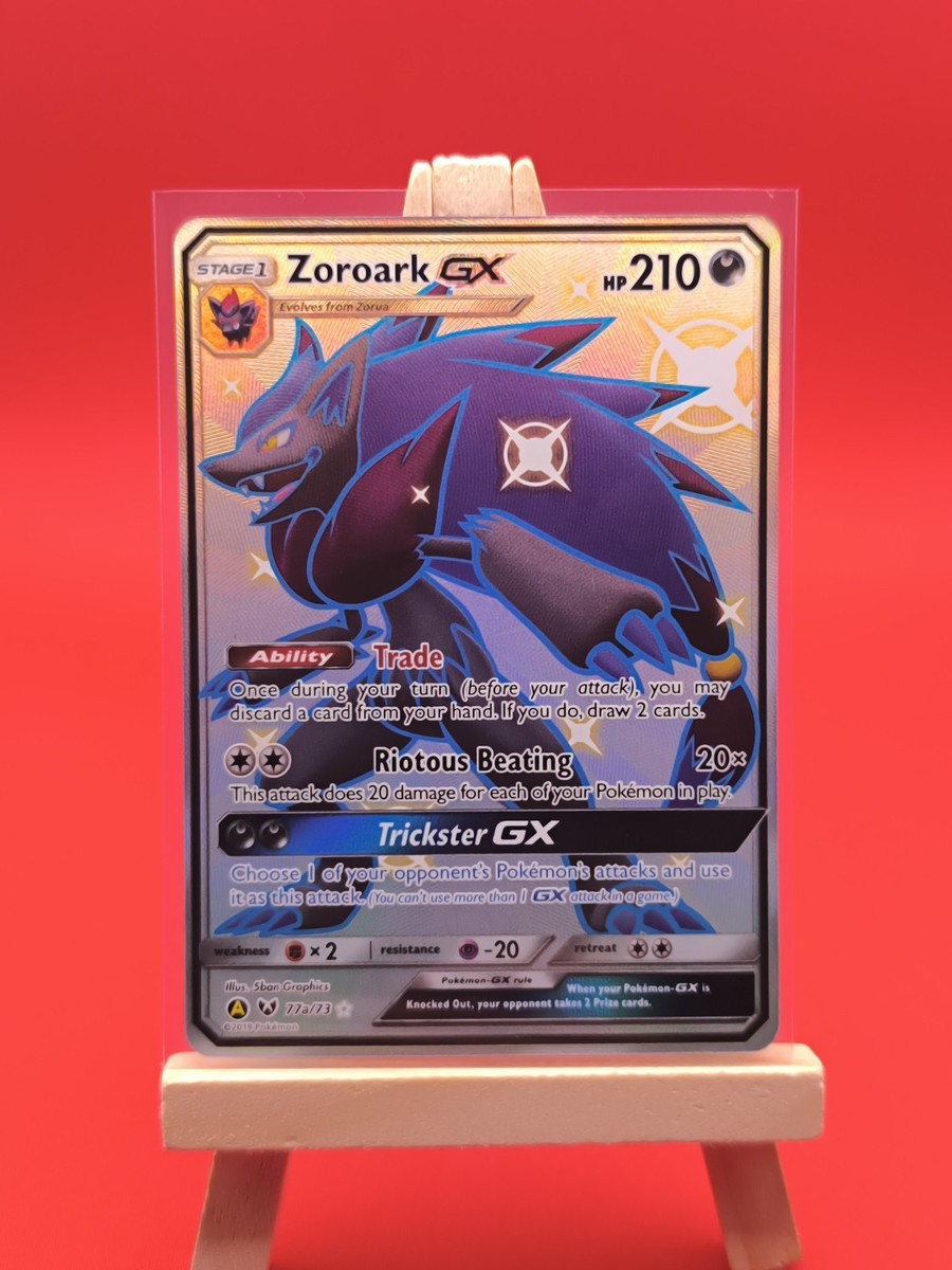 Zoroark GX 77a/73 Hidden Fates Ultra Rare Full Art Promo Pokemon