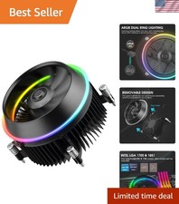 Eclipse Low-Profile ARGB CPU Cooler with 90mm PWM Fan for Intel LGA 1851  1700