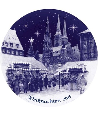 Berlin Design 2015 Christmas Plate in German MINT condition