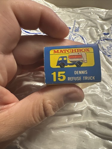 Vintage Matchbox Lesney No 15 Dennis Refuse Truck In Original Perfect D Box - Picture 15 of 15