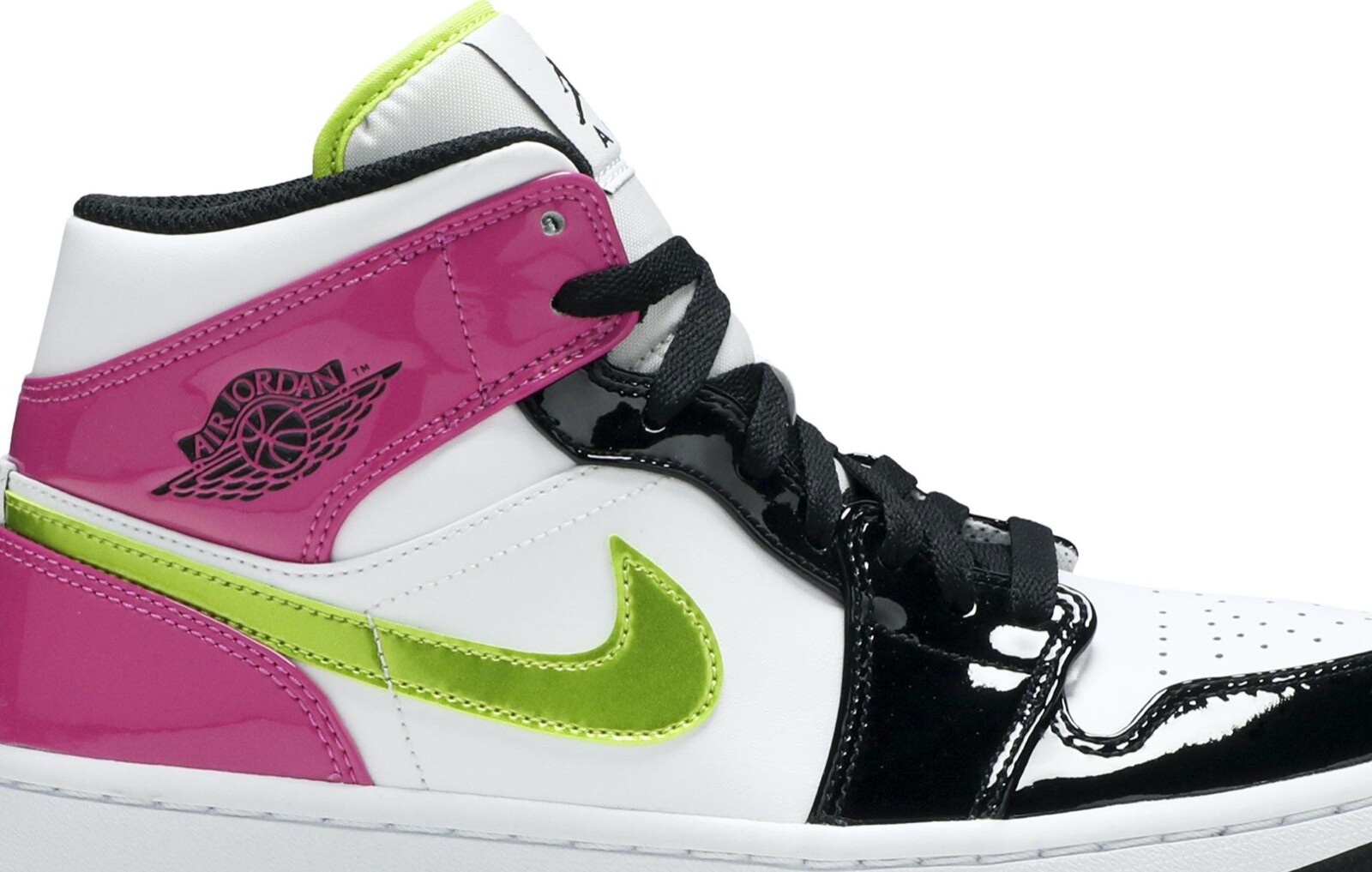 SAOLA Nike Air Jordan 1 Mid SE fucsia uomo taglia 11 donna taglia 12 5 rosa bianco CZ9834 100
