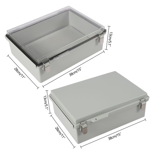 Caja de conexiones impermeable IP67 15" X 11" X 5,1" con cierre de acero inoxidable - Imagen 5 de 39