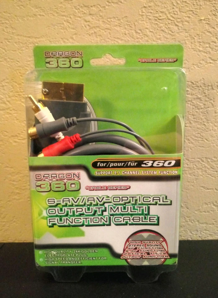 AV Optical Output Cable For The Xbox 360 Gold Ends S-AU - Image 2 of 4
