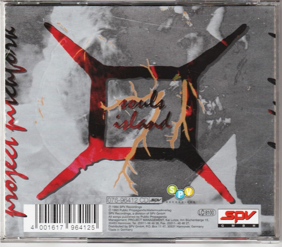 CD PROJECT PITCHFORK SOULS / ISLAND Industrial Gothic Electro Synth-Pop 1993 EP - Bild 2 von 2