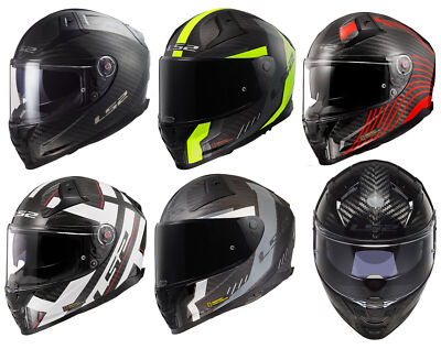 LS2 FF811 VECTOR II CARBON FIBRE ECE22.06 DUAL VISOR FULL FACE MOTORCYCLE HELMET