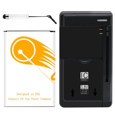 Long Life 3920mAh Excellent Battery Travel Charger Stylus for LG Harmony M257