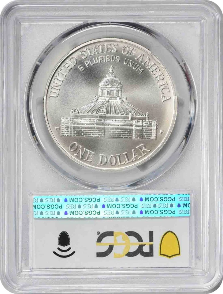 2000-P Library of Congress Silver Commemorative Dollar MS69 PCGS Mint State 69 - Image 2 of 2