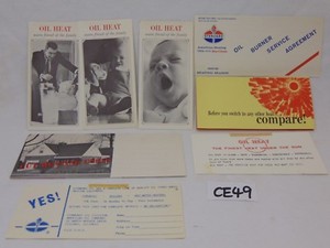 VINTAGE AMOCO STANDARD OIL HEATING BROCHURE LOT SALESMAN-OIL HEAT ADVERTISING
