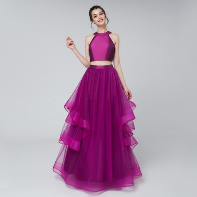 chic 2 teiliges Abendkleid Ballkleid Brautjungfern Kleid Abiball TOP Rock  BC858 | eBay