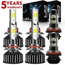 For Honda Accord Sedan 4-door 2005-2012 6000k Led Headlights Bulb Fog Light Hkqc For Honda Accord Sedan 4-door 2005-2012 6000k Led Headlights Bulb Fog Light Hkqc