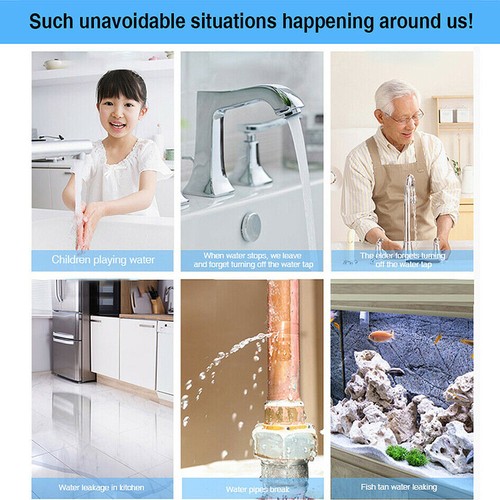 2Pcs Smart WiFi Water Leak Sensor Flood Leakage Level Alarm Overflow Detector US - Picture 7 of 12