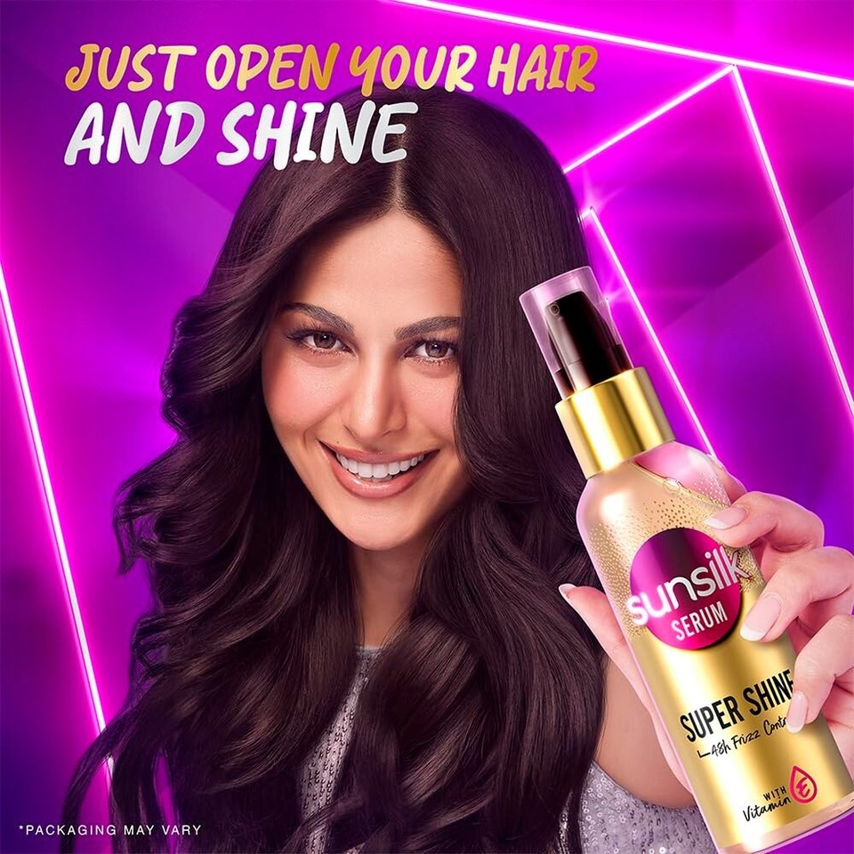 Sunsilk Super Shine Hair Serum For Dry frizzy Hair, Vitamin E