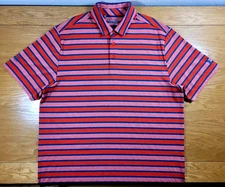 Fossil Trace Golf Club Shirt Men's XL Red Blue Adult Polo Under Armour Colorado