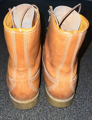 Stivali Timberland vintage anni 90 taglia 13 W stringati abbigliamento da lavoro streetwear USA hip hop NYC - Foto 7 di 12