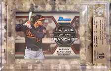 2013 POP 2 MANNY MACHADO ROOKIE RC BOWMAN DRAFT #MM BGS 10 PRISTINE!