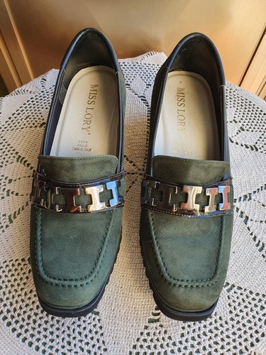 Miss Lory/made in Italy mocasini taglia 36 con tacco a zeppa alto 5 cm . - Foto 2 di 10
