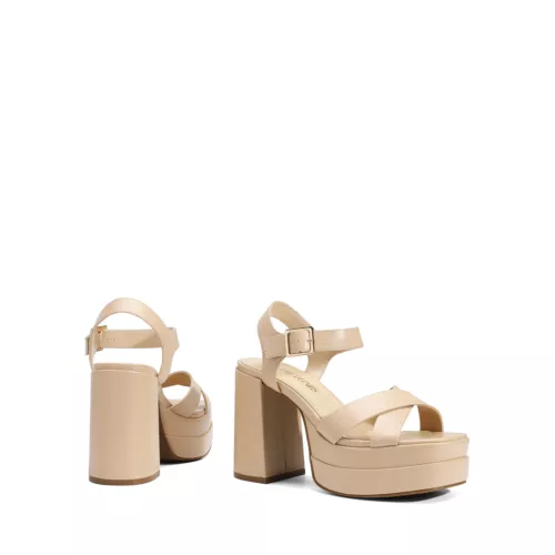 Women Heel Sandals Y2K Platform Chunky Block Ankle Strap Open Toe Party Sandals - Picture 21 of 30