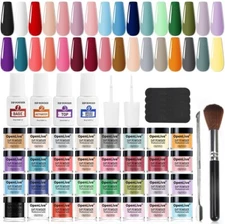 32 Color Dip Nail Powder Starter Kit 36Bottle Blue Cheese Yellow Nail Dip Powder