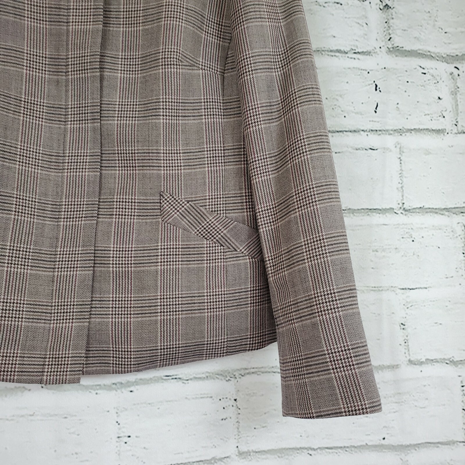 Pendleton Blazer Jacket Checkered Lined Zip Up Wo… - image 2