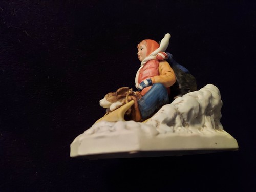 The Norman Rockwell Museum “Downhill Racer”1981 finest bisque porcelain figurine - Bild 10 von 12