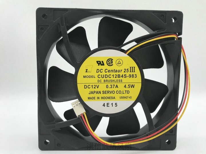 SERVO 12025 CUDC12B4S-983 DC12V 0.37A 4.5W 120*25MM  120mm chassis cooling fan