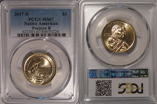 2017-D Native American Dollar — photo from the most recent tracked eBay sale