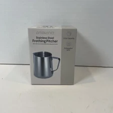Ambiano Stainless Steel Frothing Pitcher - 12Oz/350Ml for Coffee and Latte Art