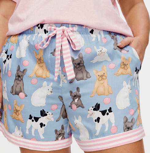 BNWT LADIES PETER ALEXANDER FRENCH BULLDOG SHORTS PLUS SIZE 3+ / 24 - 26 - Picture 8 of 9