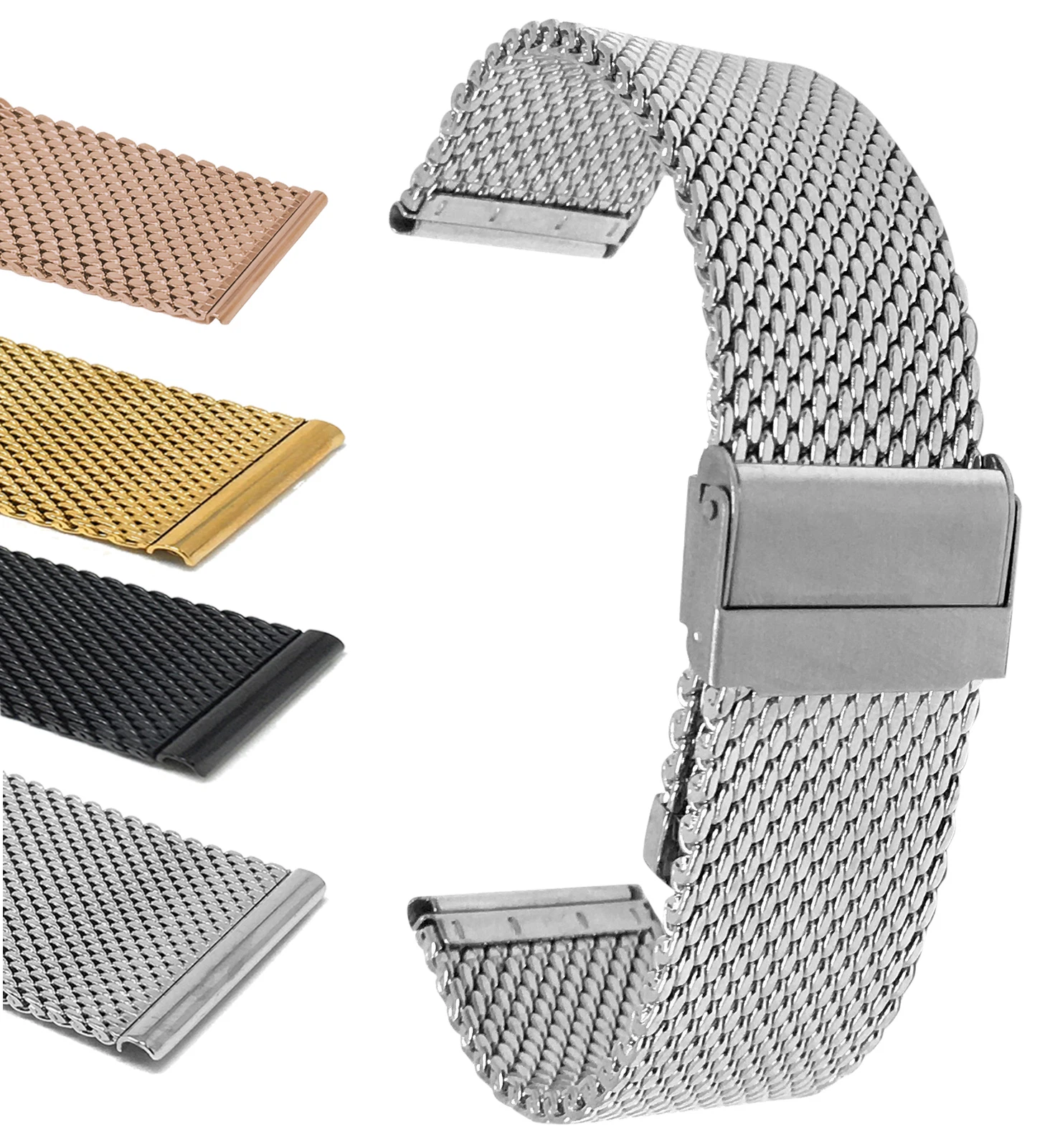 Bracelet de montre maille métal 18 mm bracelet milanais pour Gucci G Timeless