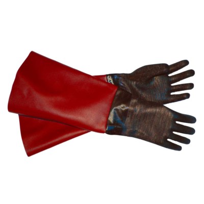 RED-TUFF-Blast Gloves for Sandblasting Sandblaster Sand Blast Cabinet - 6'' x 24''