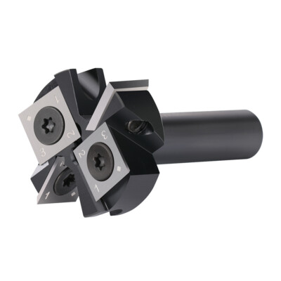 12 Schaft 4 Nuten Einsatz-Spoil Board CNC-Fräser Bit Set Austauschbare Klinge Ho - Foto 10