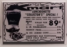 K-Mart Menu Magnet 2"x3" Refrigerator Locker Vintage Retro Img 3