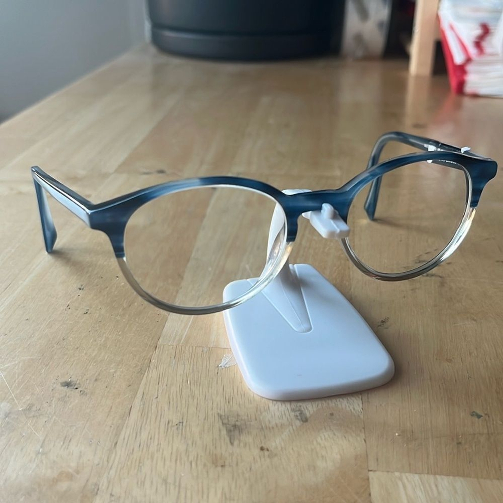 WARBY PARKER Watts Blue Clear Frames Only