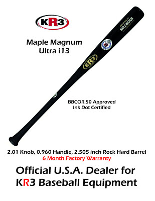 KR3 i13 32in Ultra AAA Maple Magnum Composite Wood Baseball