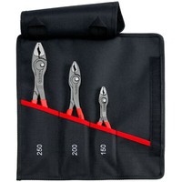 Knipex Rolltasche Twingrip, Frontgreifzangen-Set 3-Teilig, Zangen-Set, Rot