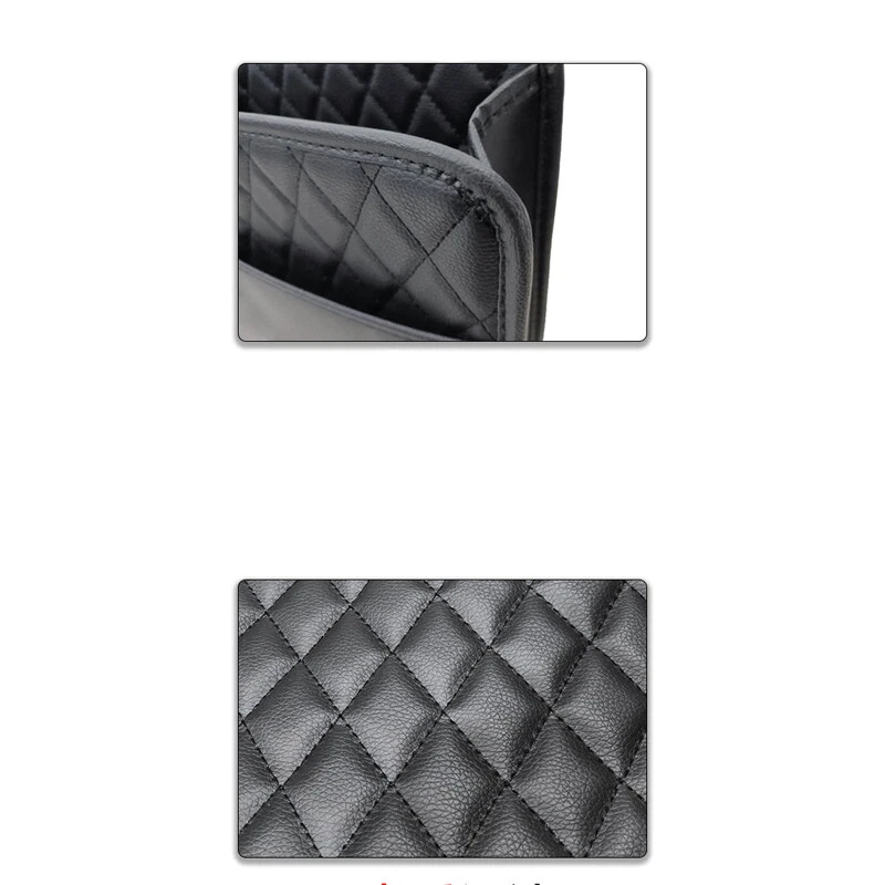 1PCS Black Rear Seat Compartment Storage Bag Car Multifunctional Storage Pocket — 第 3/4 张图片