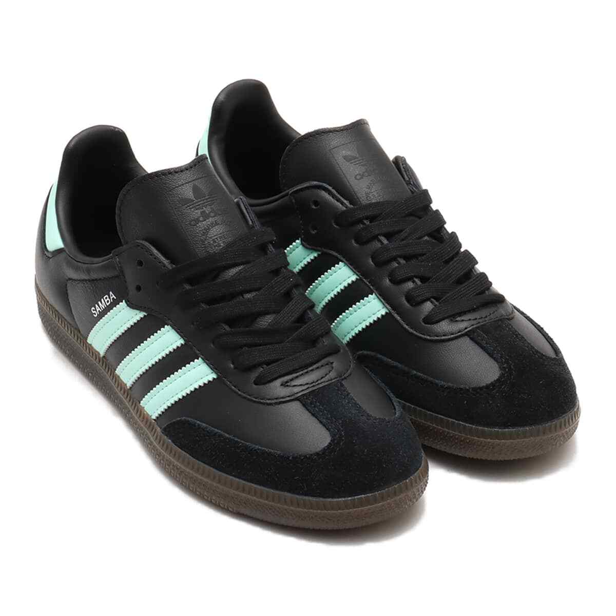 adidas Originals Samba Og Core Black Clear Mint Gum JR7109 Sneaker